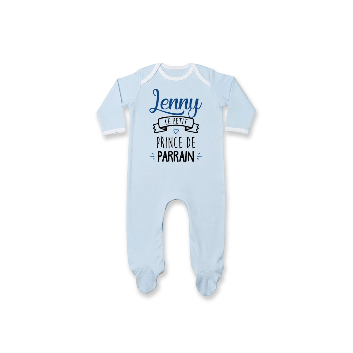 Pyjama bébé personnalisé " prénom " le petit prince de parrain