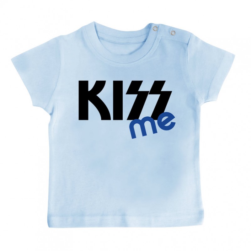 T-Shirt bébé KISS me ( version garçon ) T-Shirt bébé KISS me ( version garçon )