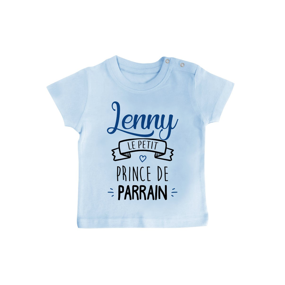 T-shirt bébé personnalisé " prénom " le petit prince de parrain