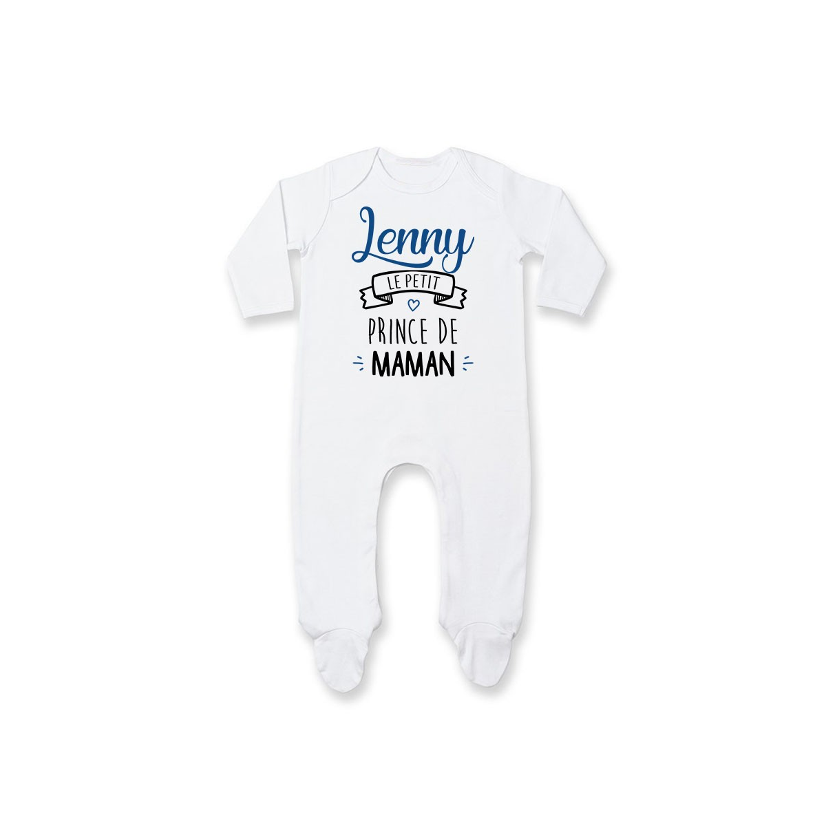 Pyjama bébé personnalisé " prénom " le petit prince de maman