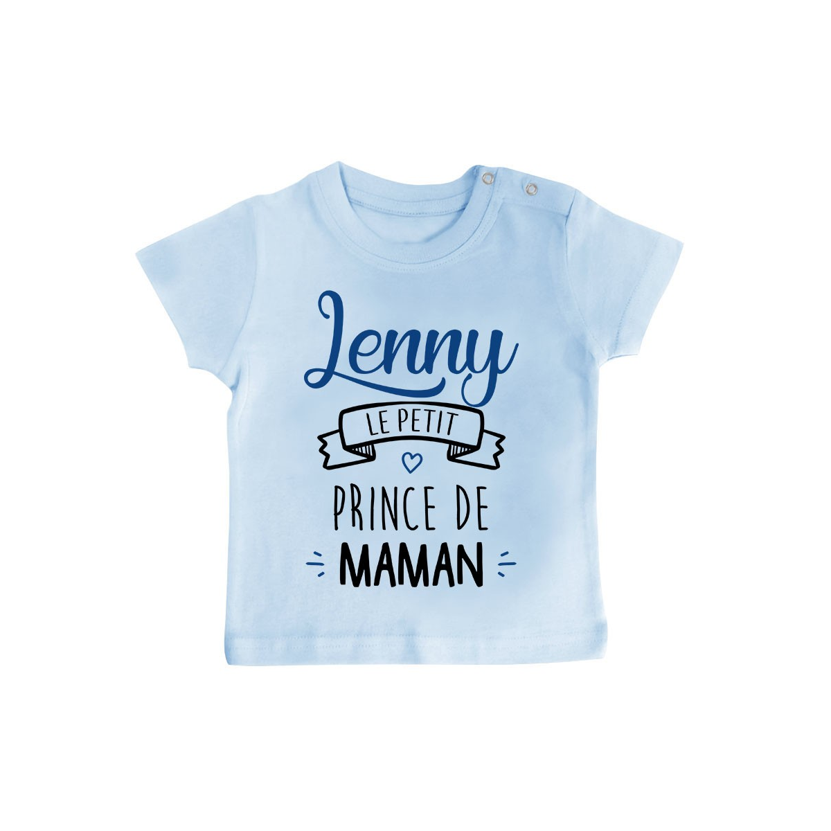 T-shirt bébé personnalisé " prénom " le petit prince de maman