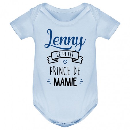 Body bébé personnalisé " prénom " le petit prince de mamie