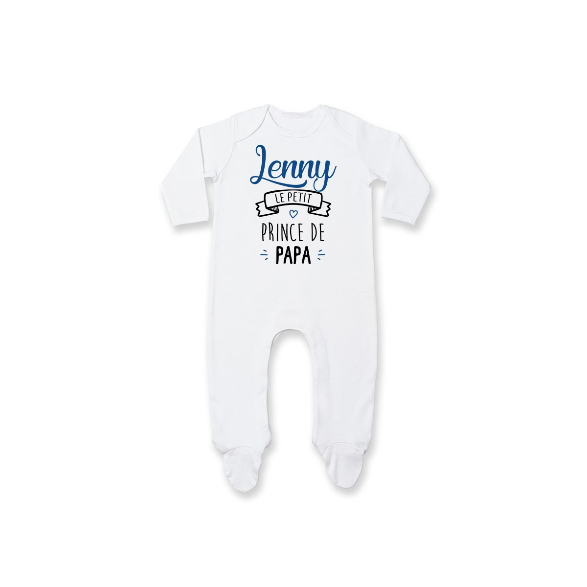 Pyjama bébé personnalisé " prénom " le petit prince de papa