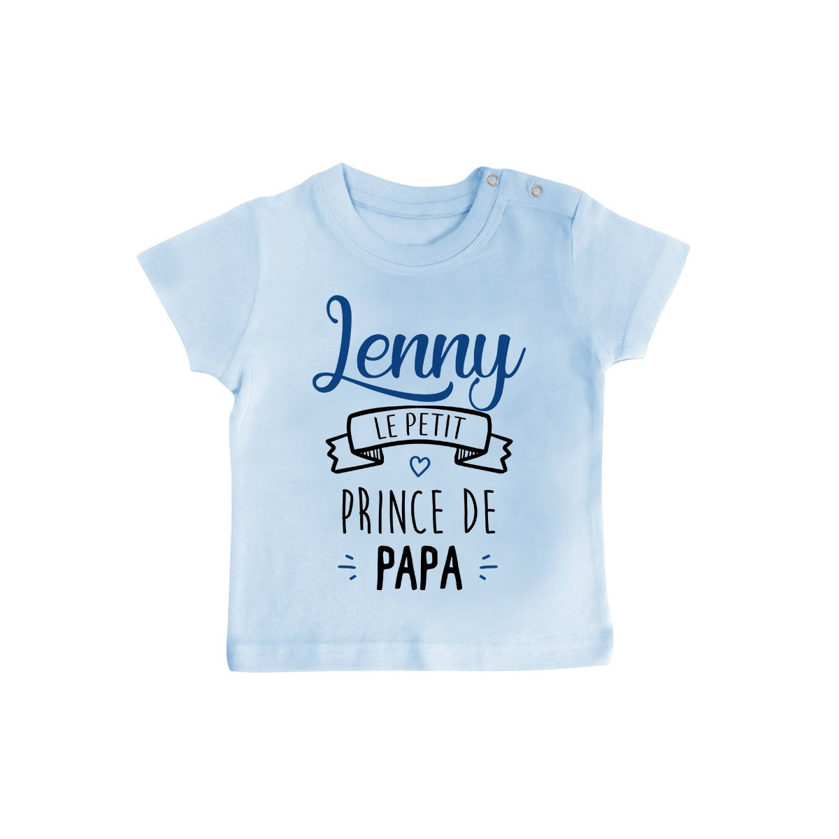 T-shirt bébé personnalisé " prénom " le petit prince de papa