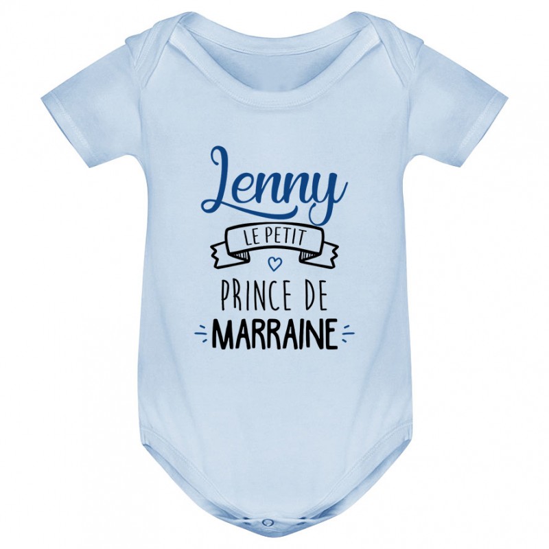 Body bébé personnalisé " prénom " le petit prince de marraine Body bébé personnalisé " prénom " le petit prince de marraine