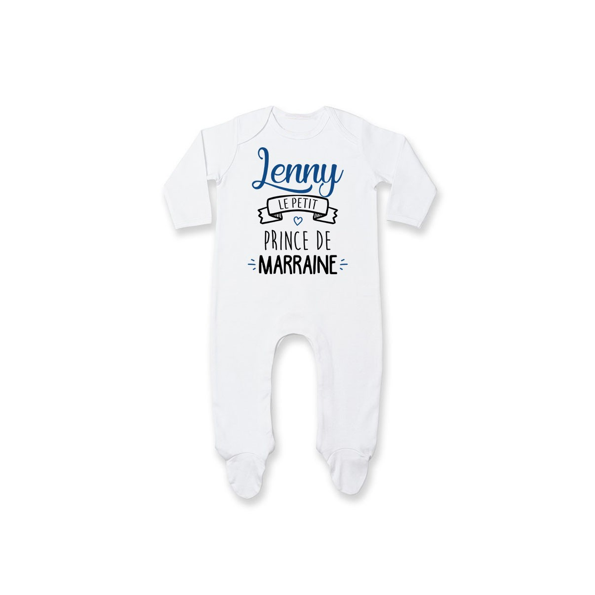 Pyjama bébé personnalisé " prénom " le petit prince de marraine