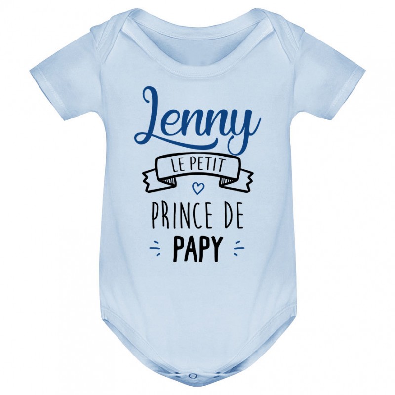 Body bébé personnalisé " prénom " le petit prince de papy