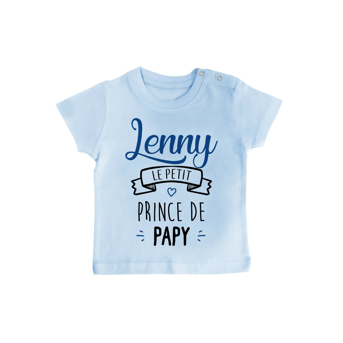 T-shirt bébé personnalisé " prénom " le petit prince de papy