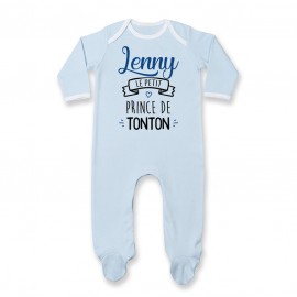 Pyjama bébé personnalisé " prénom " le petit prince de tonton