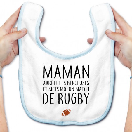 Bavoir bébé Match de rugby