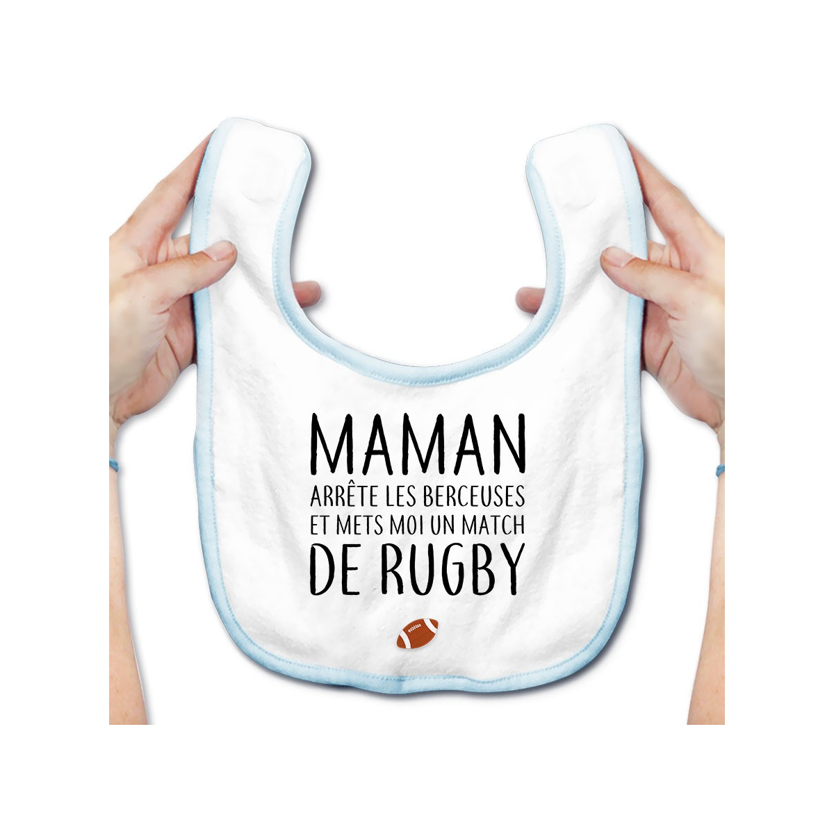 Bavoir bébé Match de rugby