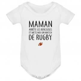 Body bébé Match de rugby