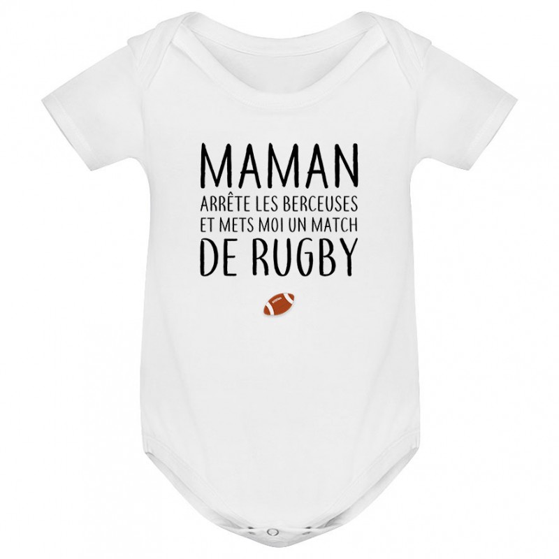 Body bébé Match de rugby