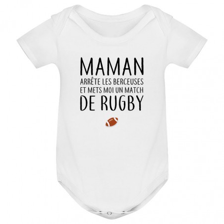 Body bébé Match de rugby