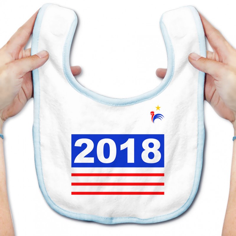 Bavoir bébé Foot 2018 Bavoir bébé Foot 2018