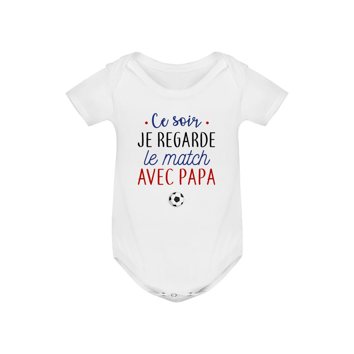 Body bébé Je regarde le foot avec papa