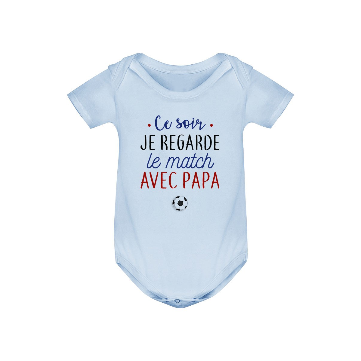 Body bébé Je regarde le foot avec papa