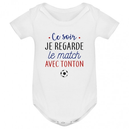 Body bébé Je regarde le foot avec tonton