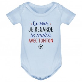 Body bébé Je regarde le foot avec tonton