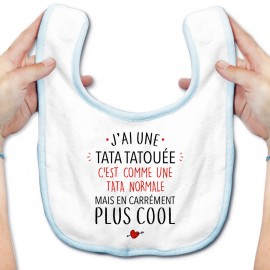 Bavoir bébé J'ai une tata tatouée