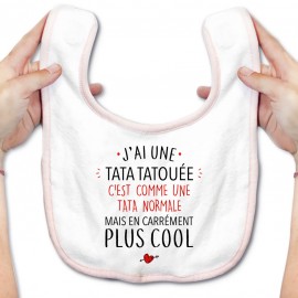 Bavoir bébé J'ai une tata tatouée