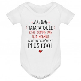 Body bébé J'ai une tata tatouée