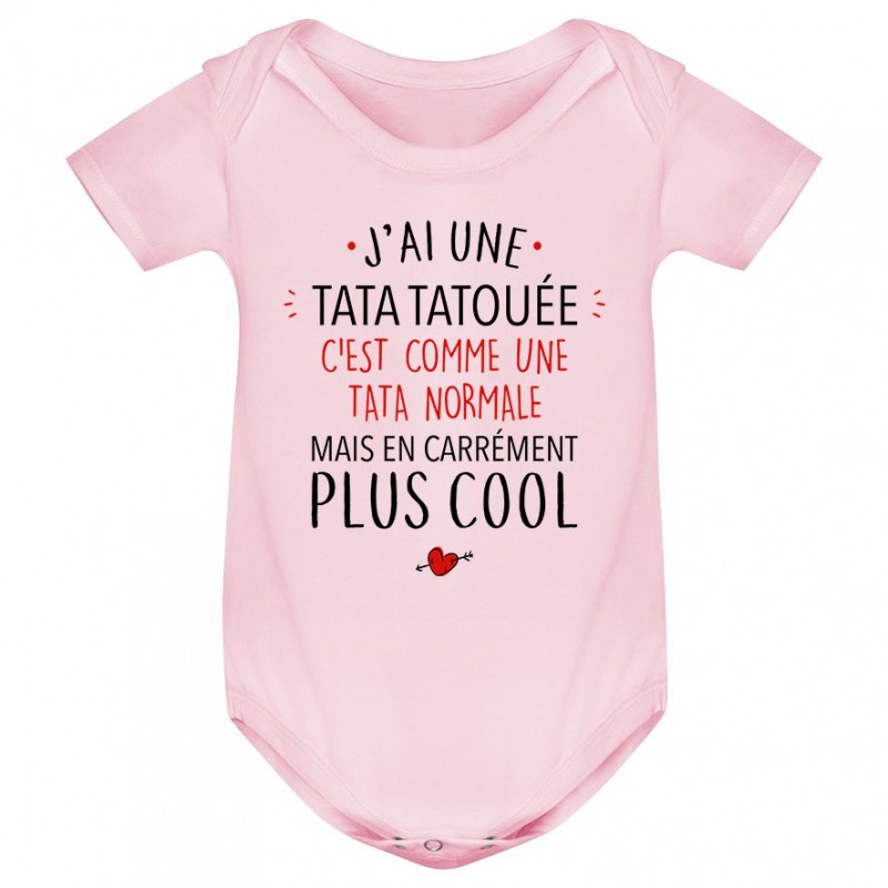 Body bébé J'ai une tata tatouée Body bébé J'ai une tata tatouée