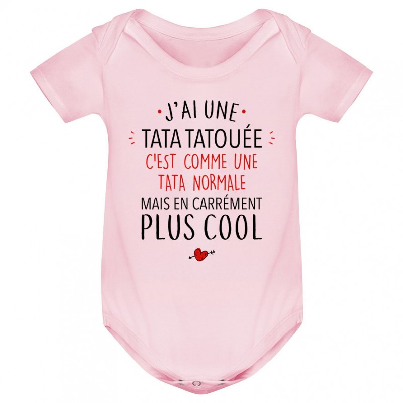 Body bébé J'ai une tata tatouée