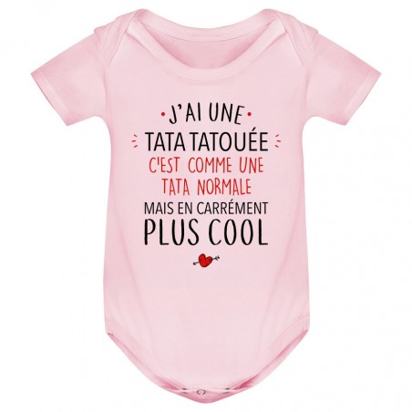 Body bébé J'ai une tata tatouée