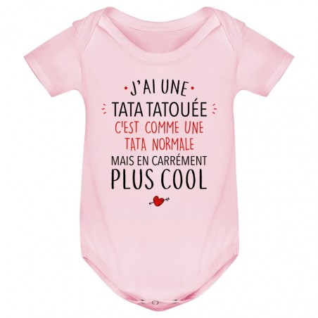 Body bébé J'ai une tata tatouée