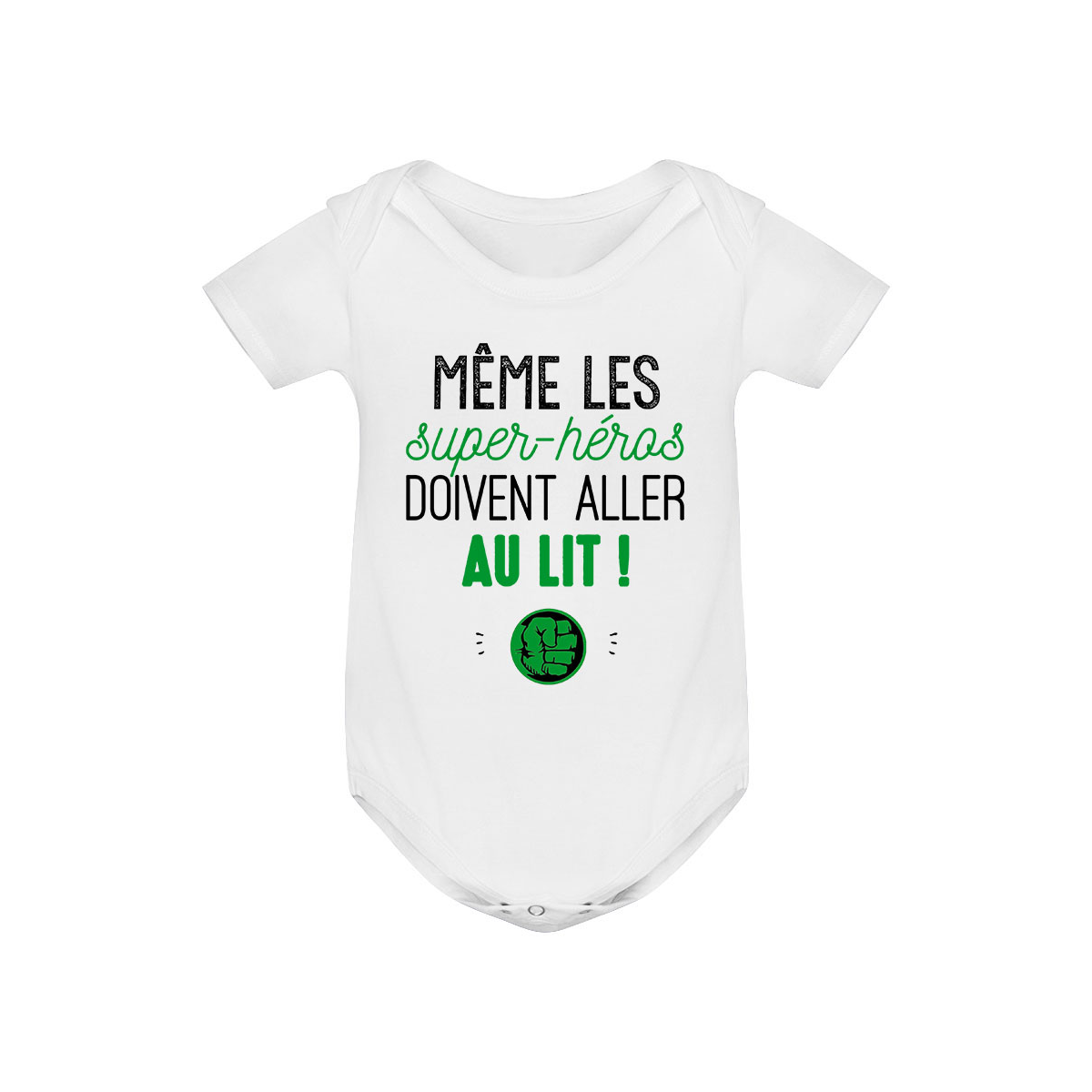 Body bébé Au lit! Hulk