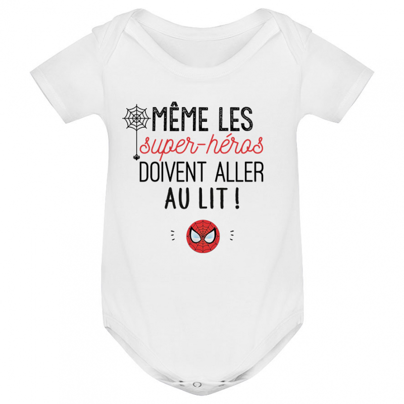Body bébé Au lit! Spiderman Body bébé Au lit! Spiderman