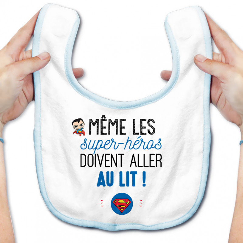 Bavoir bébé Au lit! Superman Bavoir bébé Au lit! Superman