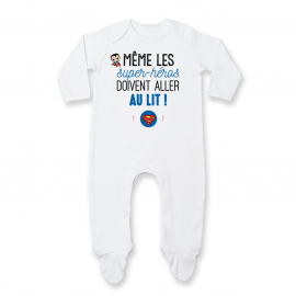 Pyjama bébé Au lit! Superman