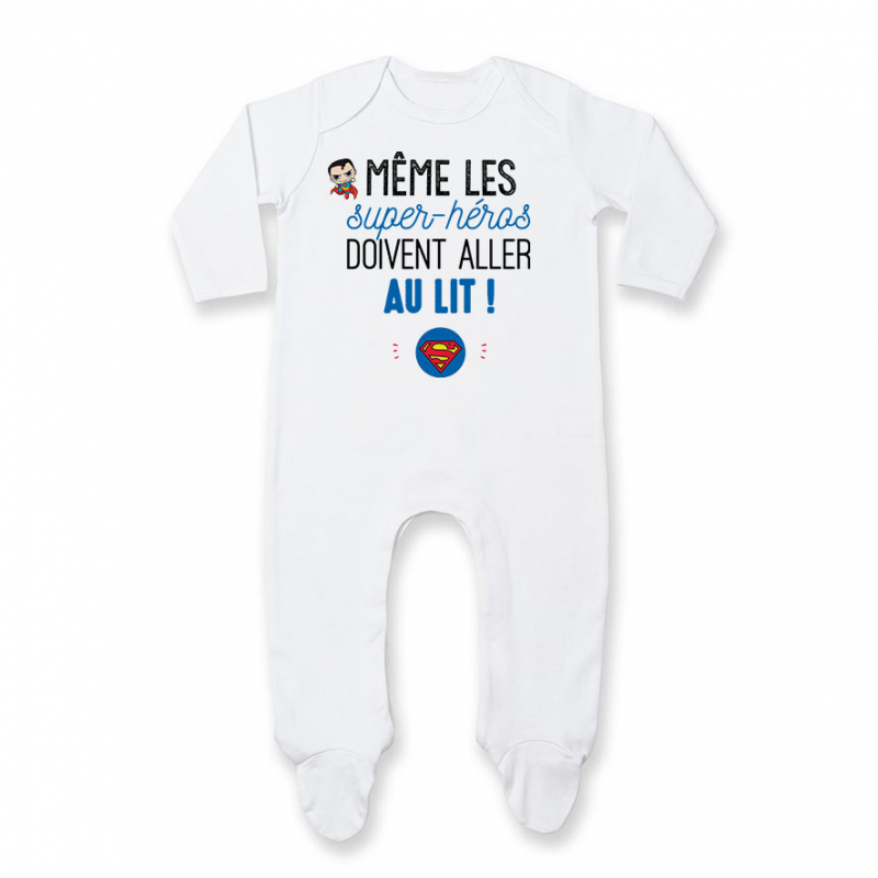 Pyjama bébé Au lit! Superman