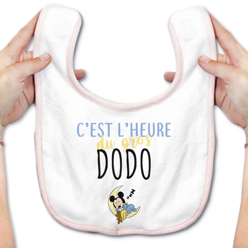 Bavoir bébé C'est l'heure du dodo Bavoir bébé C'est l'heure du dodo