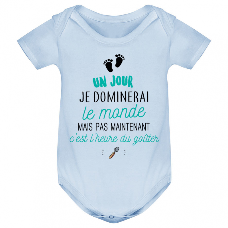 Bavoir bébé C'est l'heure du goûter Bavoir bébé C'est l'heure du goûter