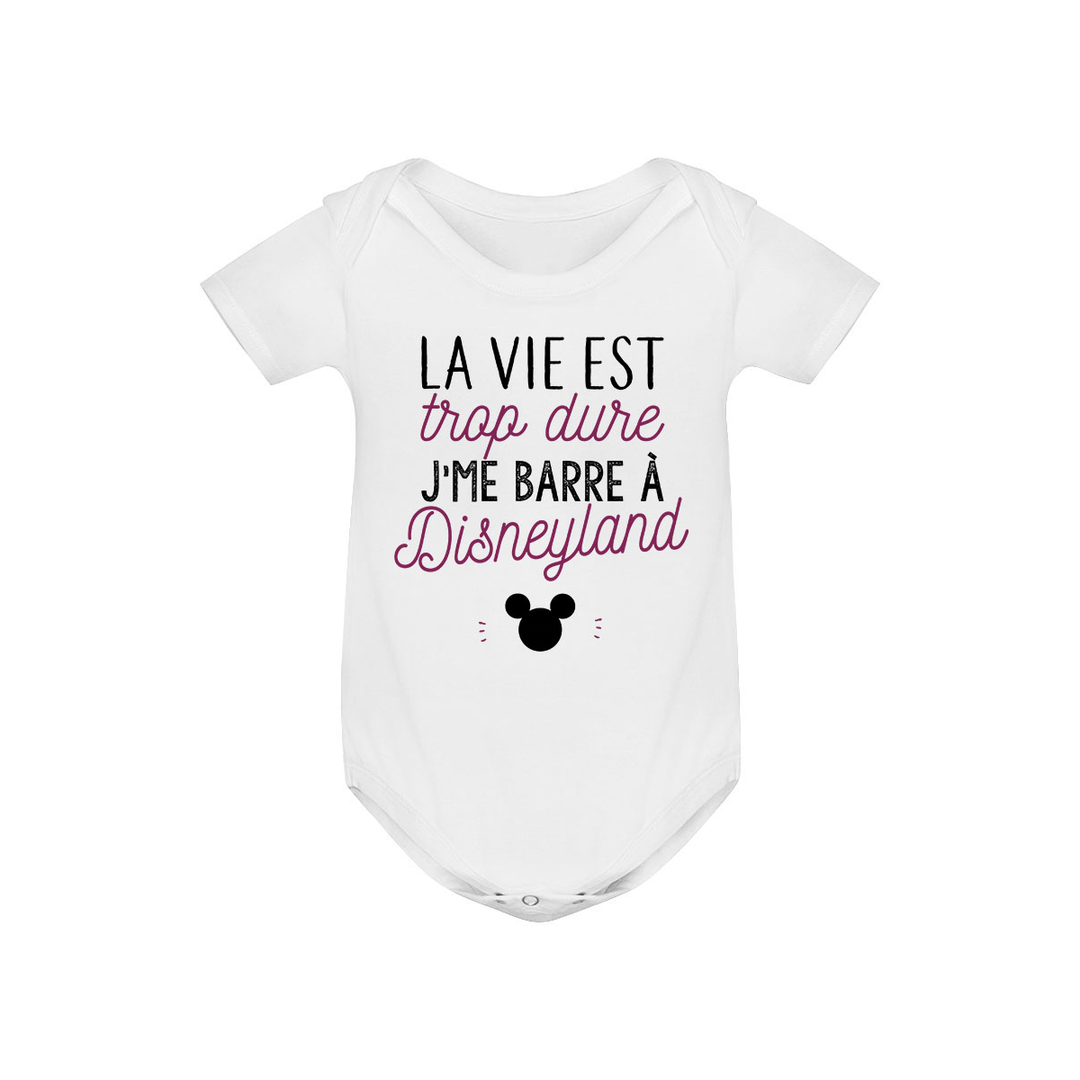 Body bébé J'me barre à Disneyland