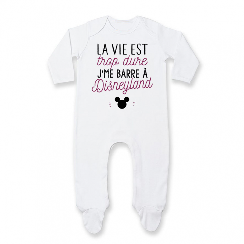Pyjama bébé J'me barre à Disneyland Pyjama bébé J'me barre à Disneyland