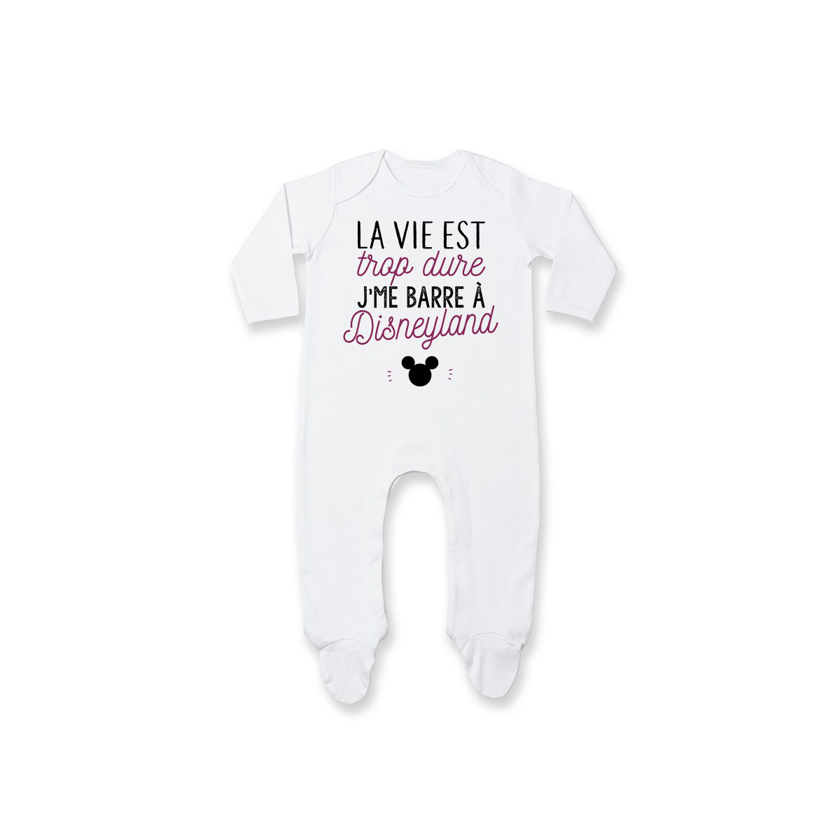 Pyjama bébé J'me barre à Disneyland