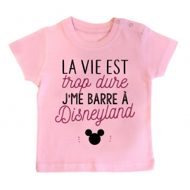 T-shirt bébé J'me barre à Disneyland