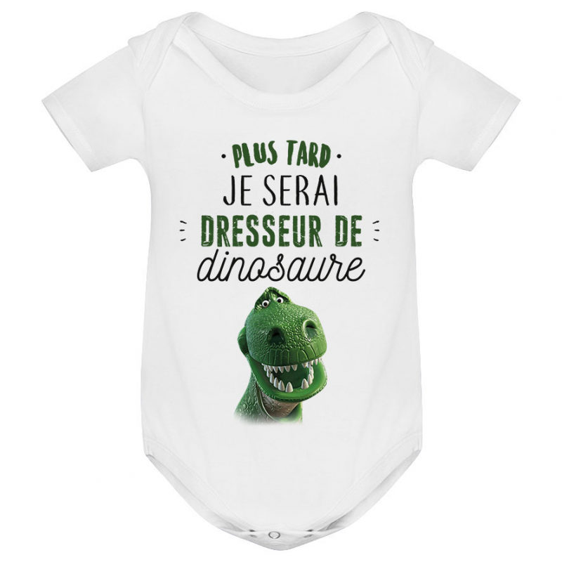 Body bébé Dresseur de dinosaure Body bébé Dresseur de dinosaure