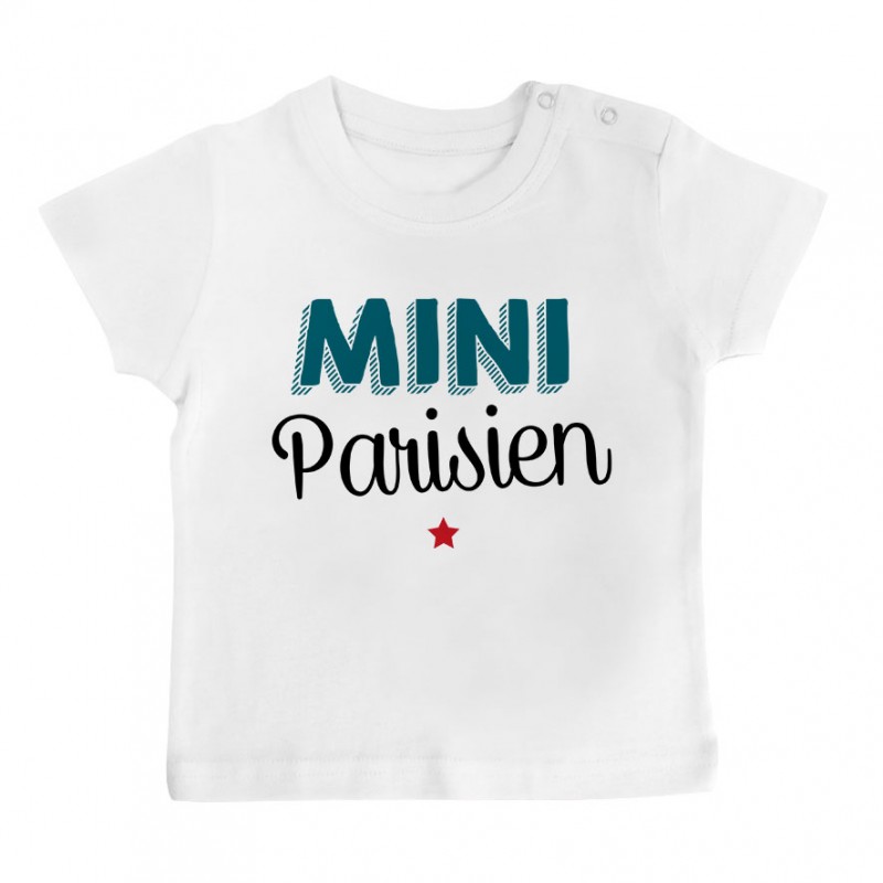 T-Shirt bébé Mini Parisien T-Shirt bébé Mini Parisien