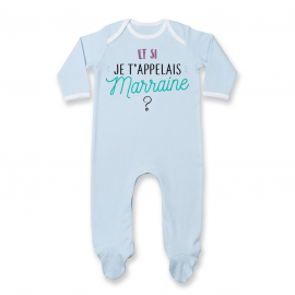 Pyjama bébé Et si je t'appelais Marraine ?