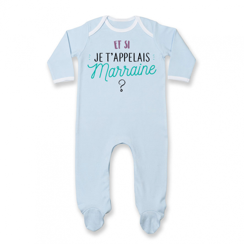 Pyjama bébé Et si je t'appelais Marraine ?