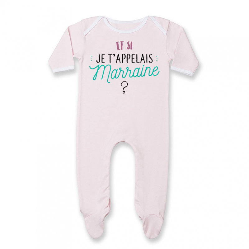 Pyjama bébé Et si je t'appelais Marraine ?