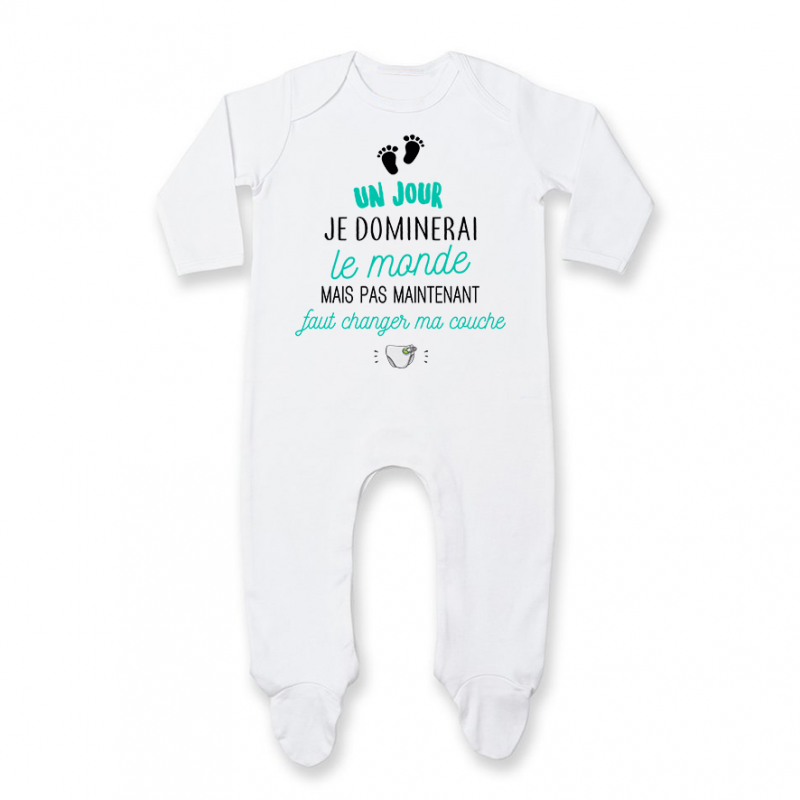 Pyjama bébé Faut changer ma couche Pyjama bébé Faut changer ma couche