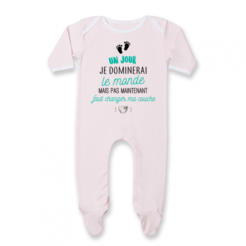 Pyjama bébé Faut changer ma couche Pyjama bébé Faut changer ma couche