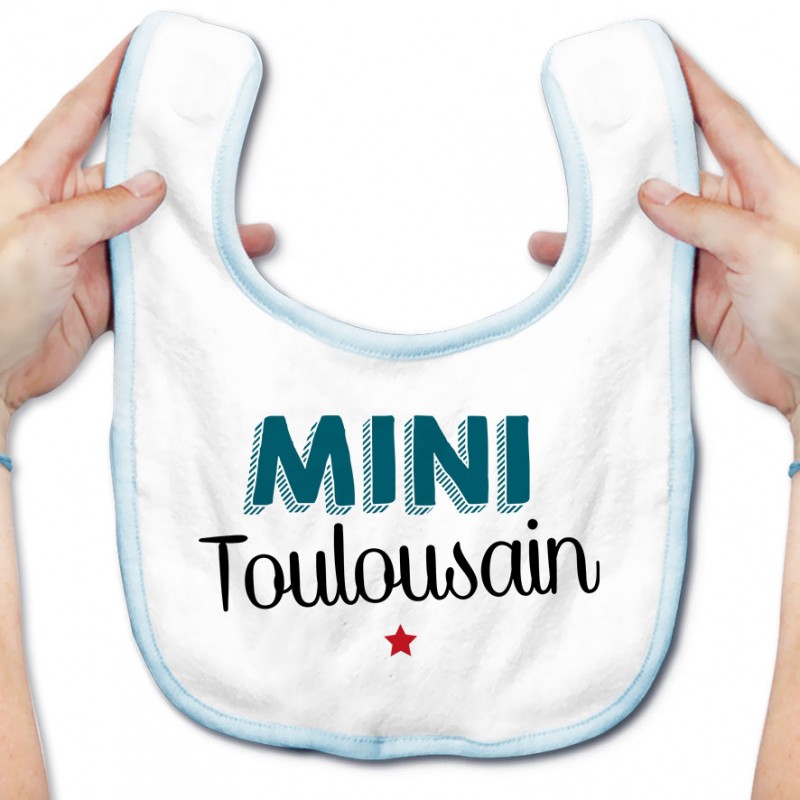 Bavoir bébé Mini Toulousain Bavoir bébé Mini Toulousain
