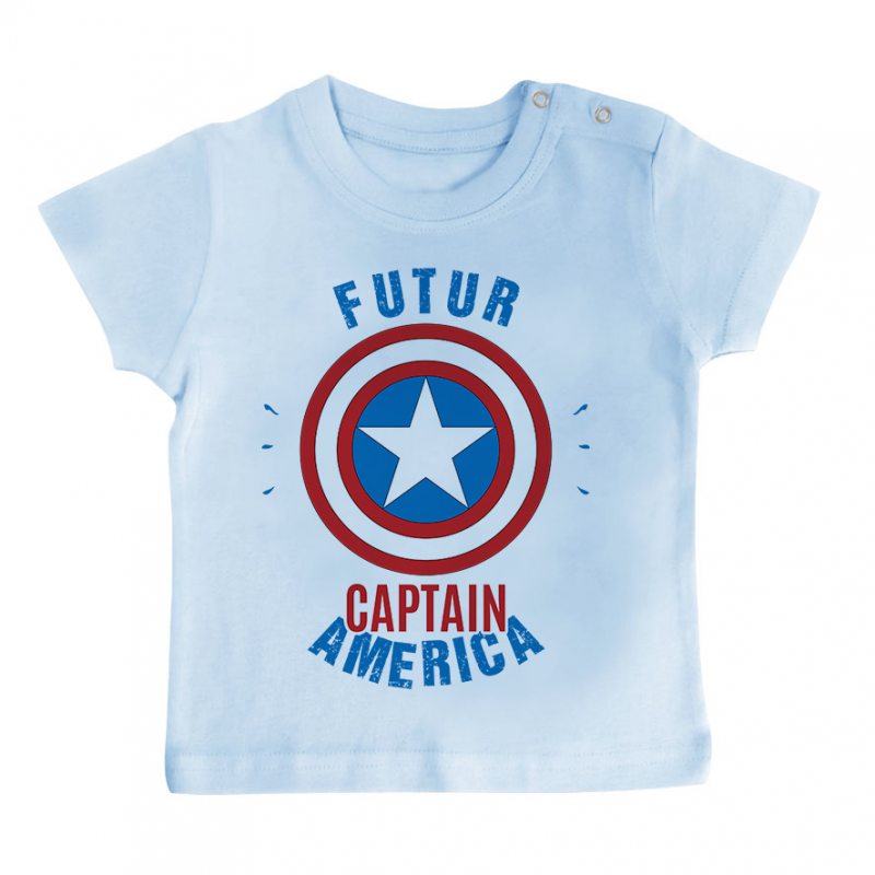 T-shirt bébé Futur Captain America